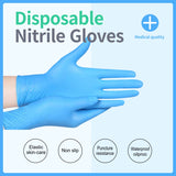 Nitrile Disposable Gloves – Blue (100pcs) | Powder-Free Medical Grade