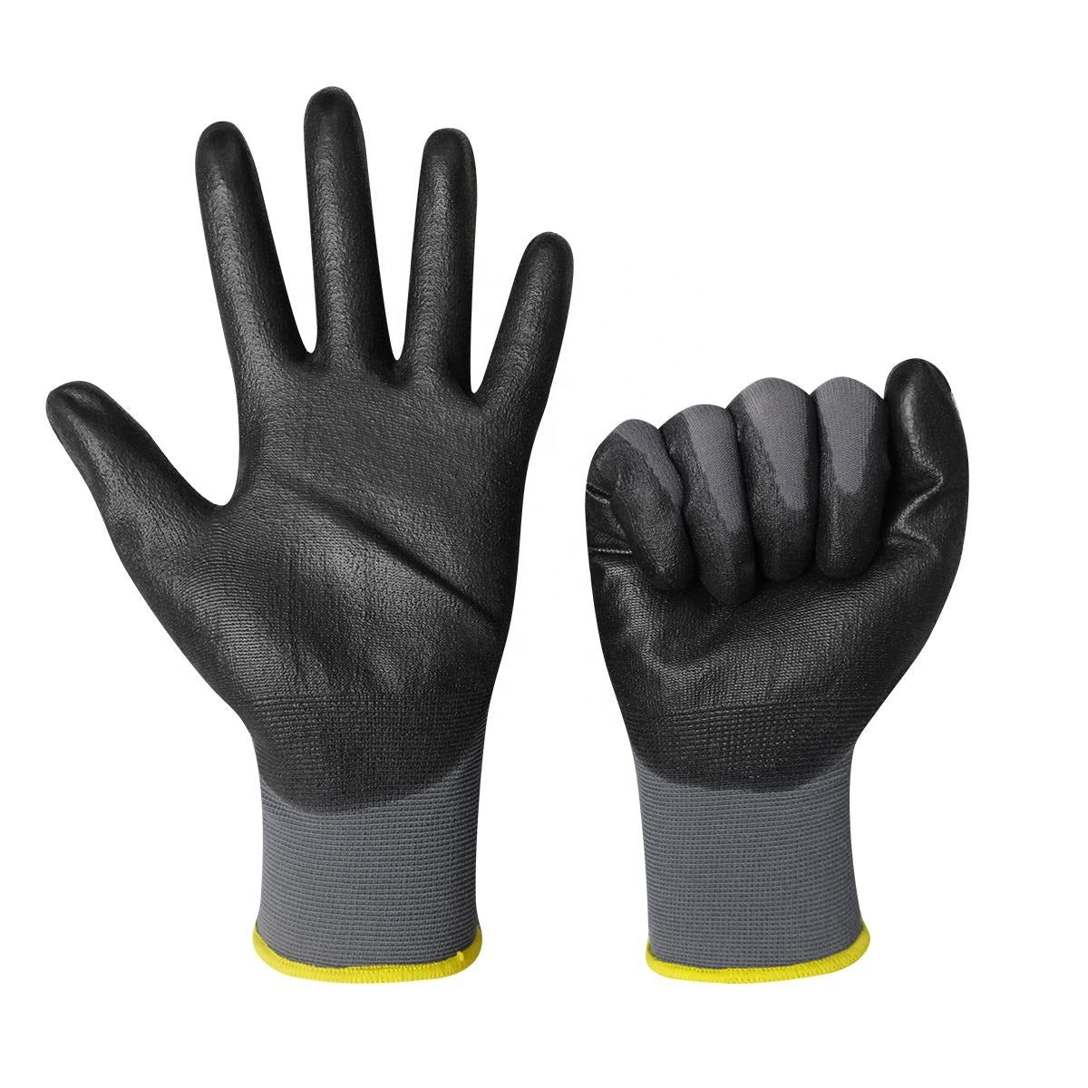 Work Gloves PU Coated General Purpose Hand Protection Garden Mechanic 6 Pairs